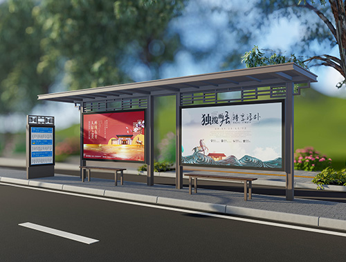 廠(chǎng)家定制甘肅新現(xiàn)代仿古公交站臺(tái)候車(chē)亭